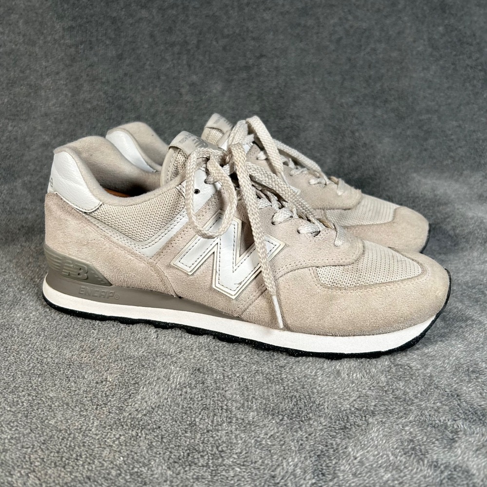 New Balance 574 Classic Mens 8.5 D Gray Angora Incense Suede Sneakers ML574EVW - Picture 1 of 12
